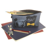 Pug Bow Tie Makeup Bag Cosmetic Organizer Women Cosmetic Bag