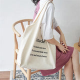 Canvas Tote Bag Heavy Duty Pure Cotton Shopping School Trip Shoulder Bag