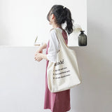 Canvas Tote Bag Heavy Duty Pure Cotton Shopping School Trip Shoulder Bag
