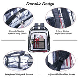 Clear Backpack for Security Check, School, Travel - Heavy Duty
