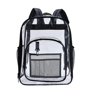 Heavy Duty Clear Backpack Men Women Large Capacity PVC Waterproof
