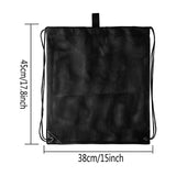 Mesh Drawstring Backpack Gym Sports Equipment Storage Beach Toys