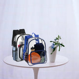 Heavy Duty PVC Clear Backpack Camping Laptop Hiking Kids Bag