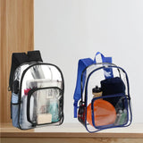 Heavy Duty PVC Clear Backpack Camping Laptop Hiking Kids Bag