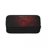 Heavy Metal Pen Box Student School Anime Zipper Pen Bag