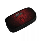 Heavy Metal Pen Box Student School Anime Zipper Pen Bag