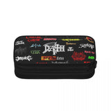 Heavy Metal Pen Box Student School Anime Zipper Pen Bag