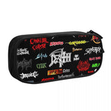 Heavy Metal Pen Box Student School Anime Zipper Pen Bag