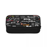 Heavy Metal Pen Box Student School Anime Zipper Pen Bag Child Stationery Bag