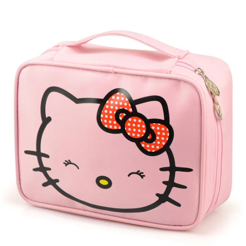 Hello Kitty Cartoon Storage Bag Cosmetics Toiletries Travel Portable