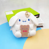 Kuromi Cinnamon My Melody Plush Wallet Coin Purse Keychain