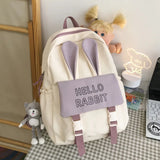 Rabbit Ear Backpack Bag Casual Travel Laptop Rucksack