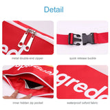 Red Fanny Pack Waist Bag, Christmas Gift Oxford Bum Hip Bag