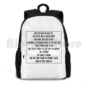 Halloween Witch Outdoor Hiking Backpack