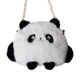 Herstory Plush Panda Bag Compact Doll Chain One-shoulder Diagonal Handbag