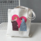 Heartstopper Leaves Women Shopper Bags Shopping Bag Travel Tote Bag