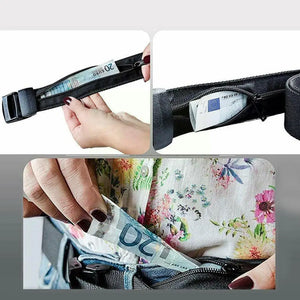 Hidden Cash Anti Theft Waist Belt Travel Waist Packs Belt Bags Wallet Pouch