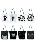 Animal Print Shopper Bag Handbag Reusable Shoulder Bags