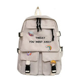 High Capacity Backpack For Female Students Schoolbag