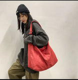 Canvas Women Bag Vintage Cotton Bucket Soft Casual Tote Bag Shoulder Bag