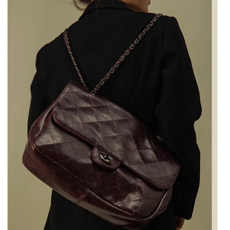 High Capacity Women's Commuter Messenger Bag Pu Handbag