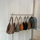 Vintage Women Large Leather Crossbody Bag Hobo Handbag