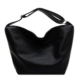 Vintage Women Large Leather Crossbody Bag Hobo Handbag