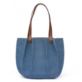 High Capacity Folds PU Leather Shoulder Bag For Women Summer Purses And Handbags