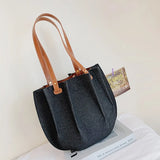 High Capacity Folds PU Leather Shoulder Bag For Women Summer Purses And Handbags