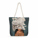 Feathers Abstract Print Shoulder Bags High Capacity Tote Bags for Ladies Girls