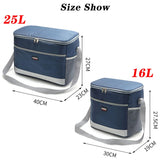 High Capacity Insulated Lunch Bag Waterproof Cooler Bag Outdoor Picnic Box