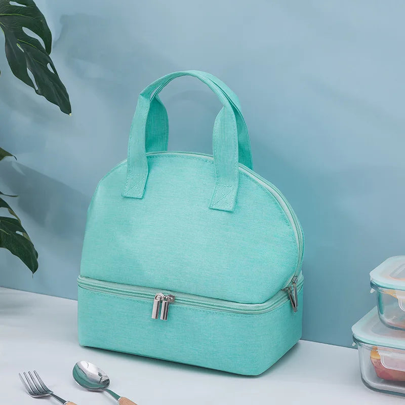 High Capacity Lunch Bag Portable Food Fruit Cooler Pouch Kids