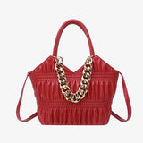 High Capacity Leather Tote Bag for Stylish Women