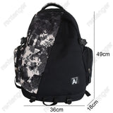 High Capacity Graffiti Backpack Camouflage Laptop Book Bag