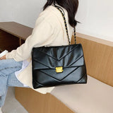High Capacity Women Shoulder Bags Chain Vintage Handbags
