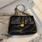 High Capacity Women Shoulder Bags Chain Vintage Handbags