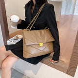 High Capacity Women Shoulder Bags Chain Vintage Handbags