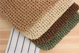 Large Rattan Straw Bag for Women Summer Travel Beach Handbag