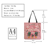 Floral Printed High Capacity Shoulder Bag Eco Friendly School Teacher Gift