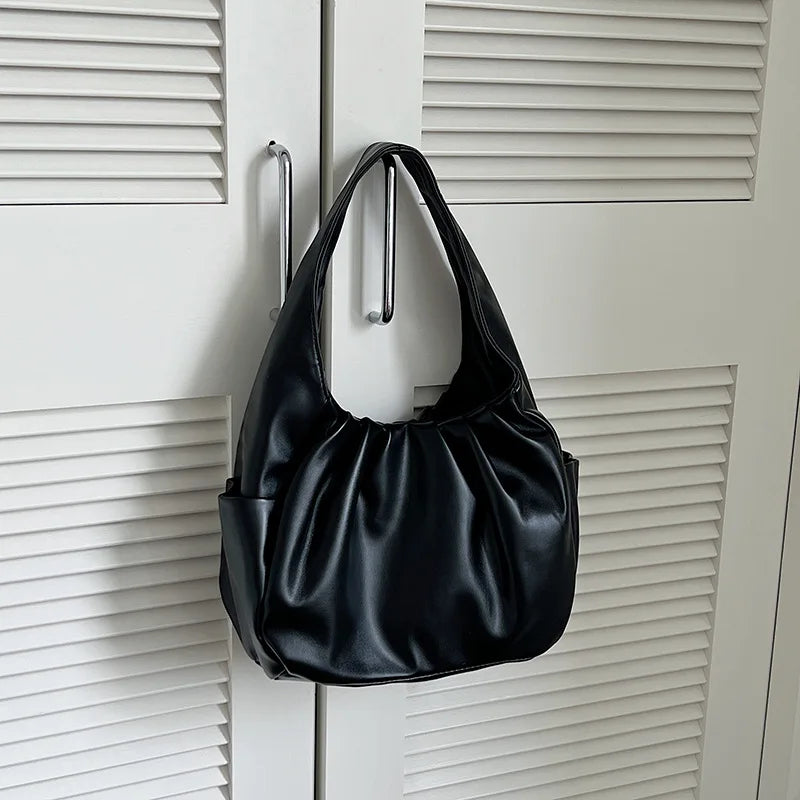 High Capacity Shoulder Bags for Women Soft PU Leather Female Travel Totes