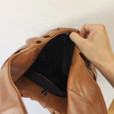 High Capacity Shoulder Bags for Women Soft PU Leather Female Travel Totes