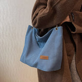 Winter Canvas Shopping Bag Large Travel Handbag