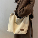 Winter Canvas Shopping Bag Large Travel Handbag