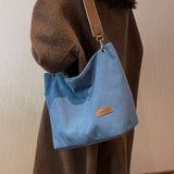 Winter Canvas Shopping Bag Large Travel Handbag