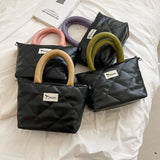 Winter Big Tote PU Leather Handbag Women Shoulder Bag