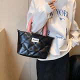 Winter Big Tote PU Leather Handbag Women Shoulder Bag