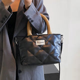 Winter Big Tote PU Leather Handbag Women Shoulder Bag