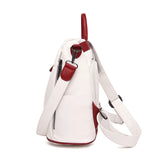 High Capacity Women Backpack for Traveling Large Size Soft Leather