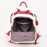 High Capacity Women Backpack for Traveling Large Size Soft Leather