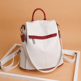 High Capacity Women Backpack for Traveling Large Size Soft Leather